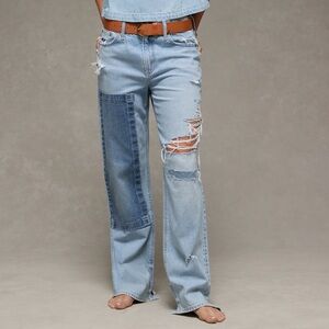 American Eagle AE Strigid Low-Rise Baggy Straight Jeans NWT